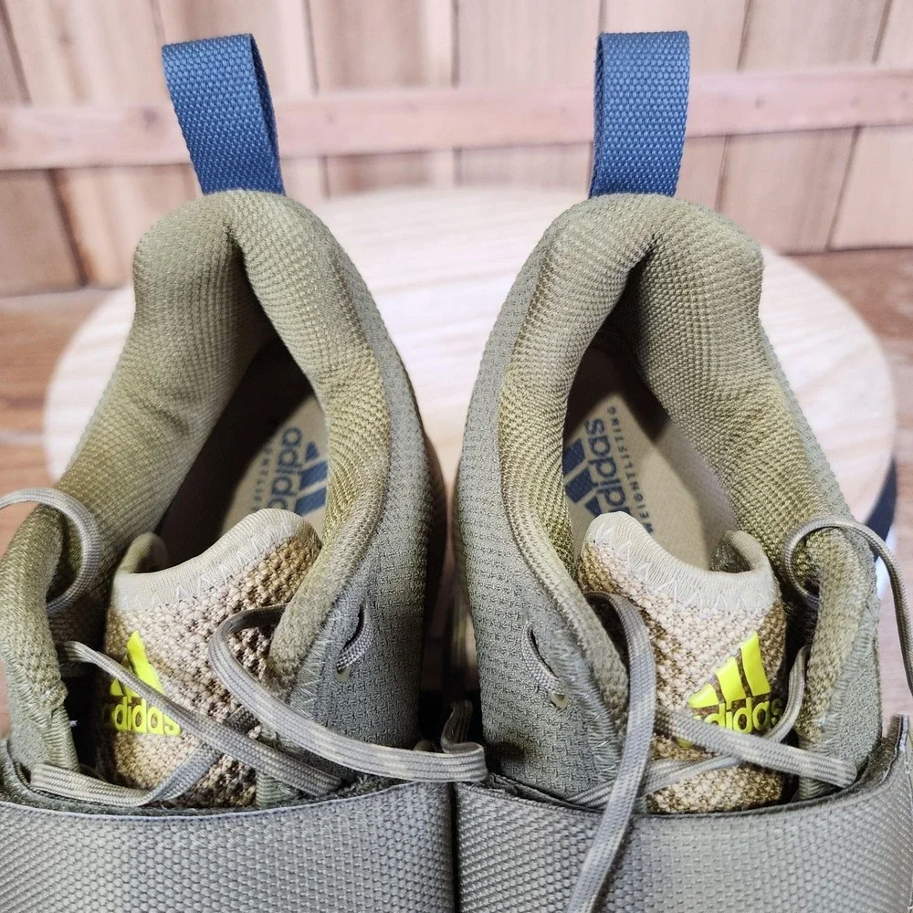 Adidas Adipower Weightlifting 2 Shoes Mens 10 Green Gym Training Sneakers FX0573